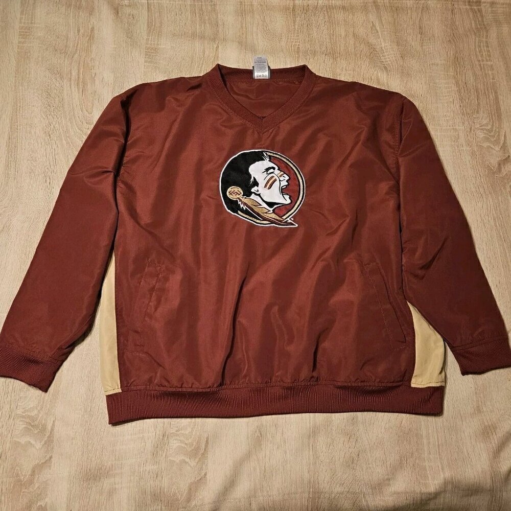 Florida State Seminoles Lightweight Pullover Windbreaker Jacket Mens Size 2xl